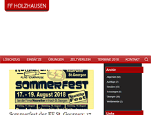 Tablet Screenshot of ffholzhausen.at